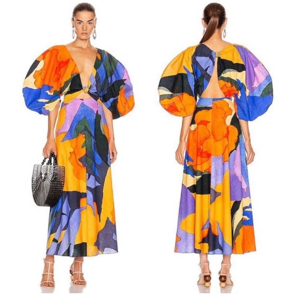 Mara Hoffman Leila Abstract Multicolor Organic Cotton Dress in Size 2